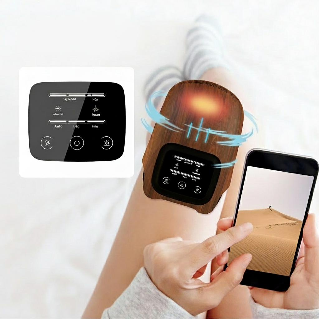 Intelligent Knämassagerare Med Värme Och Knådning
